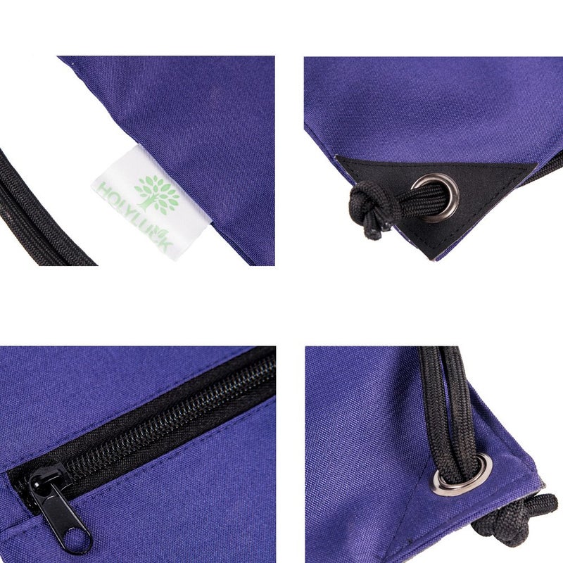 HOLYLUCK Drawstring Backpack Bag Sport Gym Sackpack (purple) - Image 4